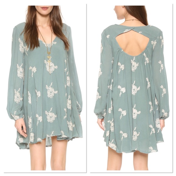 Free People Dresses & Skirts - FREE PEOPLE Emma embroidered mini dress Medium